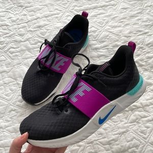 Nike Black and Purple Women's Sneakers